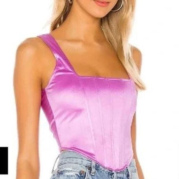 superdown Tops - Superdown satin corset